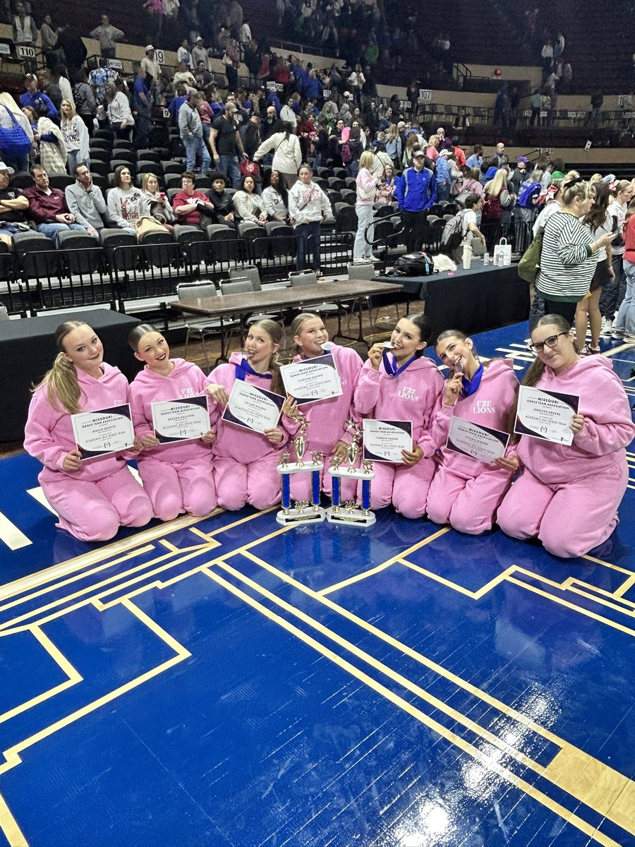 FZEVDT's tweet photo. STATE 2026 ⭐️ 

- 3rd place Division 3 Precision Jazz 🥉
- 5th place Division 3 Pom 
- Academic Awards for ALL eligible dancers https://t.co/5JfC1t3sZk