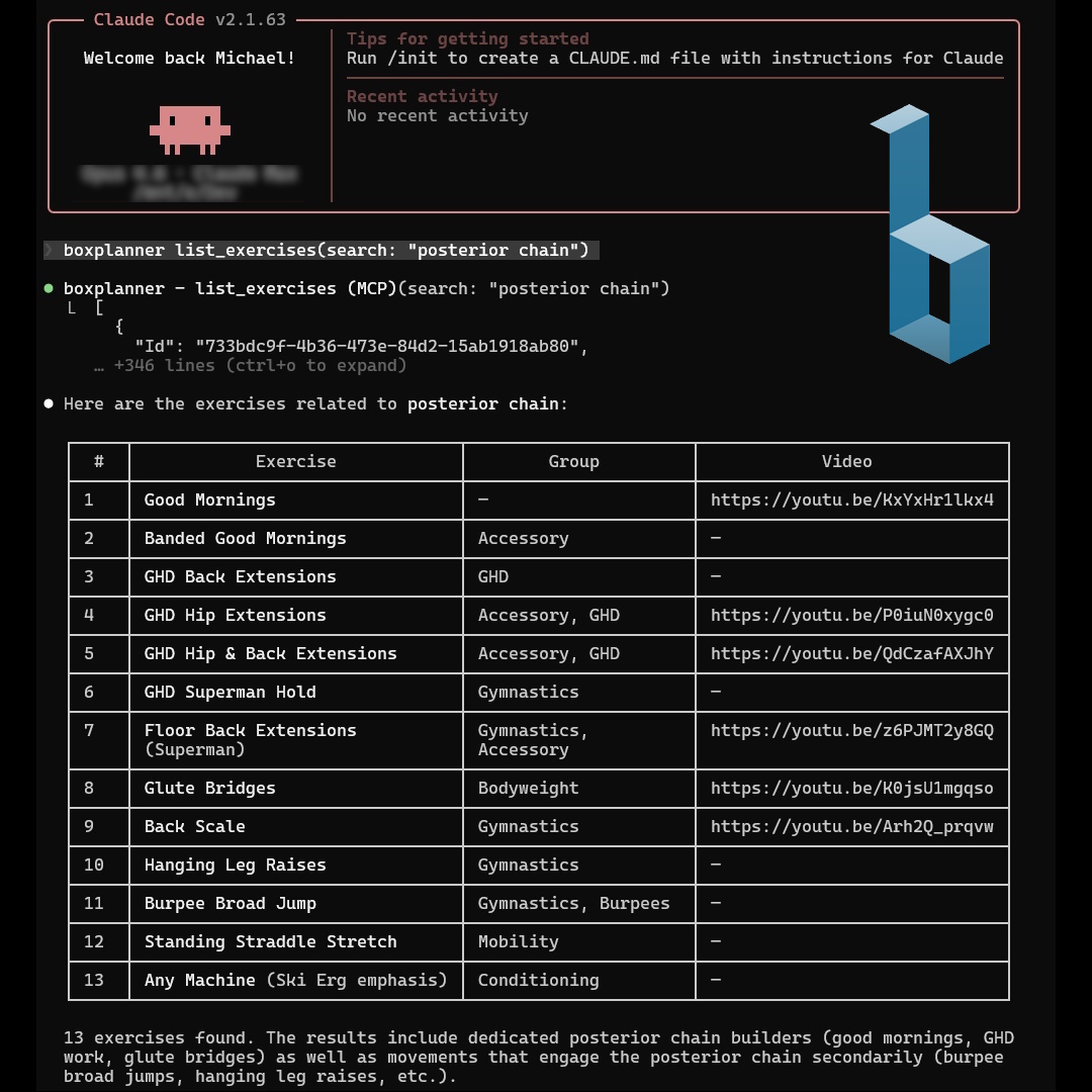 boxplanner's tweet photo. NEU: Verbinde KI mit Deiner Box 🤖

  BoxPlanner spricht jetzt mit KI-Assistenten wie Claude und Cursor – direkt, sicher und in Echtzeit.

  Was Du fragen kannst:
  🏋️ "Zeig mir alle Exercises für die hintere Kette"
  📋 "Was ist MURPH? Gib mir die komplette Aufschlüsselung"
  👥 "Liste alle Mitglieder in meiner Box"
  🔐 "Habe ich Trainer-Zugang zu CrossFit XYZ?"

  So funktioniert's:
  1. MCP Access abonnieren
  2. API-Key in Claude, Cursor oder jedes MCP-Tool einfügen
  3. Fragen stellen – fertig

  Sicher by Design: Dein Key ist persönlich. Jede Anfrage ist auf Deine bestehenden BoxPlanner-Rollen beschränkt.

  Jetzt verfügbar 👇
  https://t.co/gAVVSouHqK

  #CrossFit #BoxPlanner #AI #MCP #GymTech