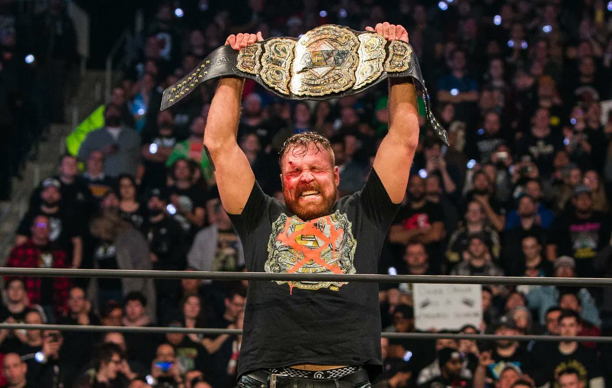 wrestle_hist's tweet photo. 2/29/2020
Jon Moxley defeated Chris Jericho to become the new AEW World Champion at Revolution from the Wintrust Arena in Chicago, Illinois.
#AEW #Revolution #JonMoxley #DeanAmbrose #DeathRider #ChrisJericho #LeChampion #TheOcho #TheLearningTree #AEWWorldChampionship https://t.co/Am0LuZKCYR