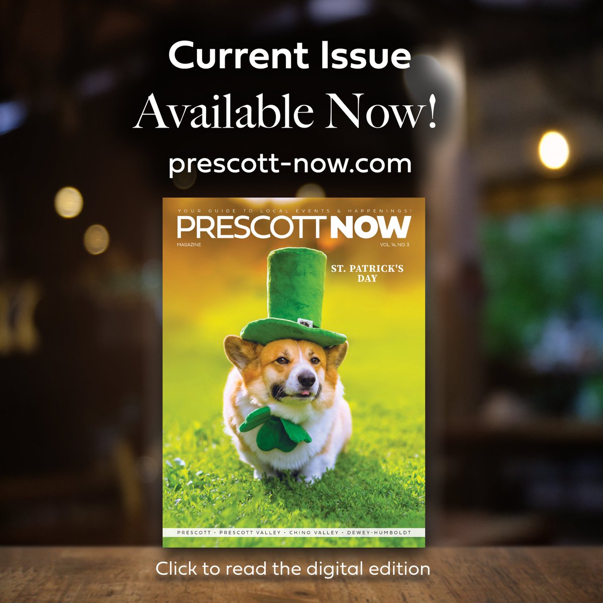 PrescottNOW's tweet photo. NEW ISSUE — The March 2026 issue of Prescott NOW is available as a digital edition at https://t.co/n4PckwkVZC. Pick up a free copy at local grocery stores and at many convenient locations throughout the Greater Prescott area. https://t.co/k9KE5lMgC1