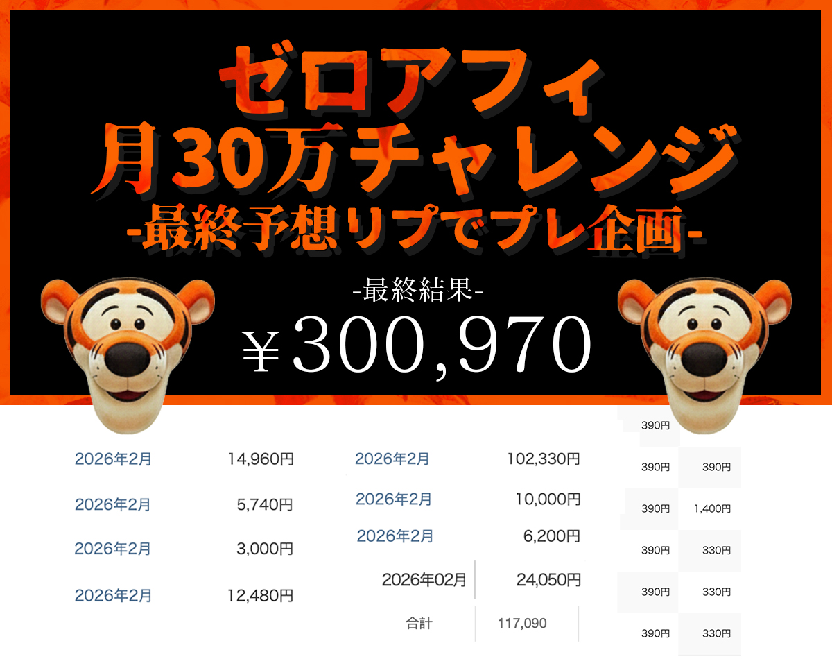 ティガーくん@ゼロアフィ tweet media