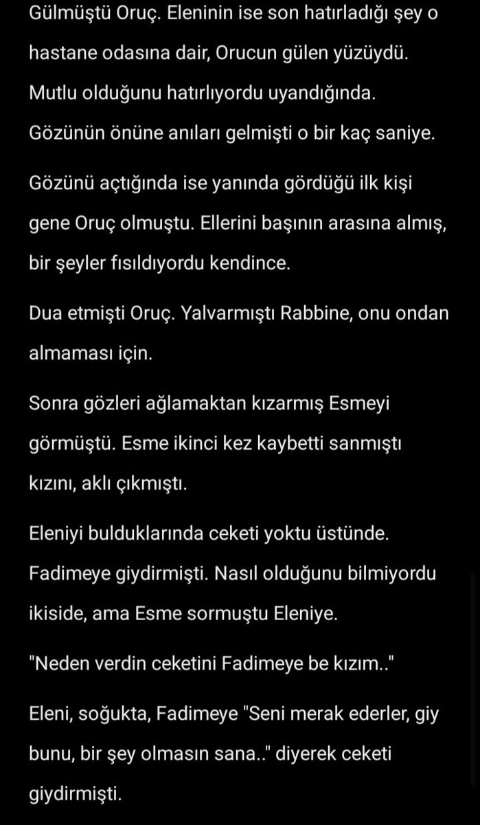 iftar öncesi küçük bir Ben Yazsaydım gelsin o zaman..

Ev ve hastane sahnesi karışık bir şey oldu🤏🏻

flood olarak atacağım, İyi okumalarr.