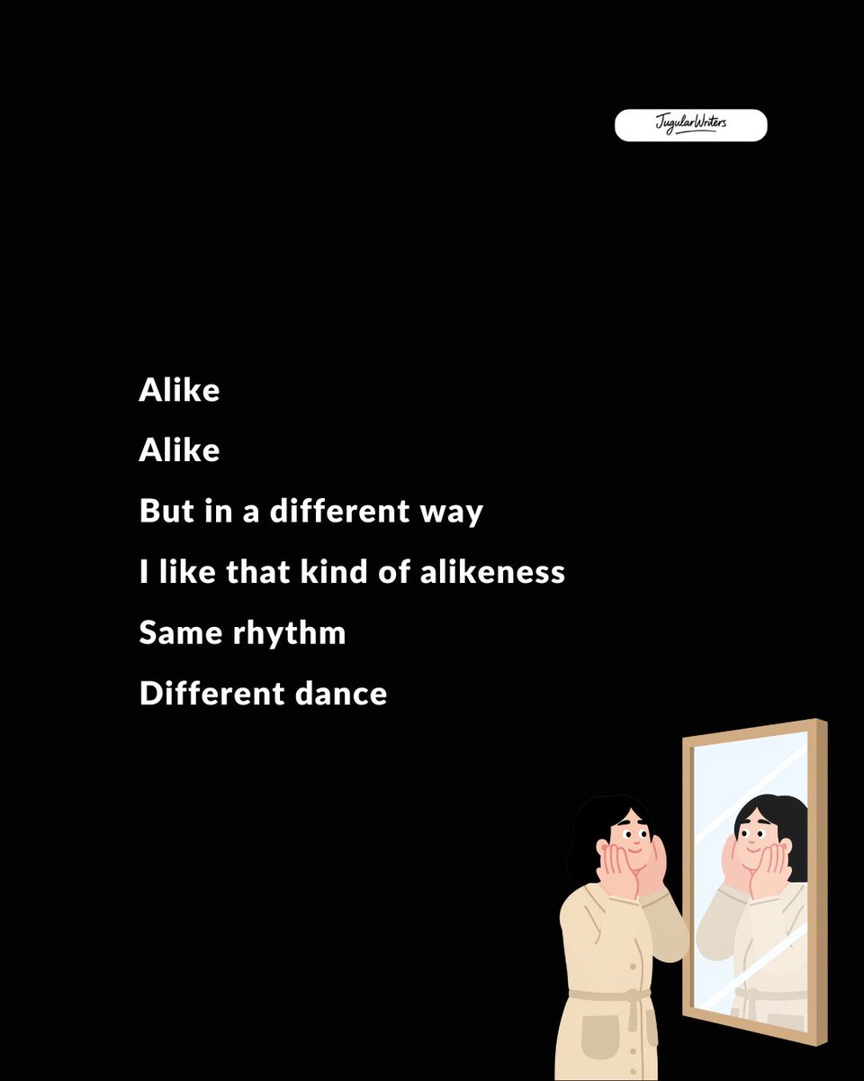 JugularWriters's tweet image. Not everything that matches has to mirror. Some souls just catch the same rhythm and still dance their own steps. That kind of alike? That’s rare.

#kindredvibes #differentpaths #soulrhythm #connectionenergy #deepthoughts #jwquotes #mindfulwords