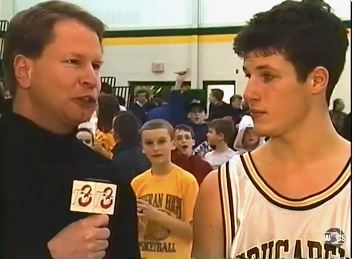 Young me in the background with quite possibly the worst haircut of all time (2003)