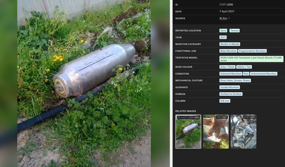 Open Source Munitions Portal tweet media