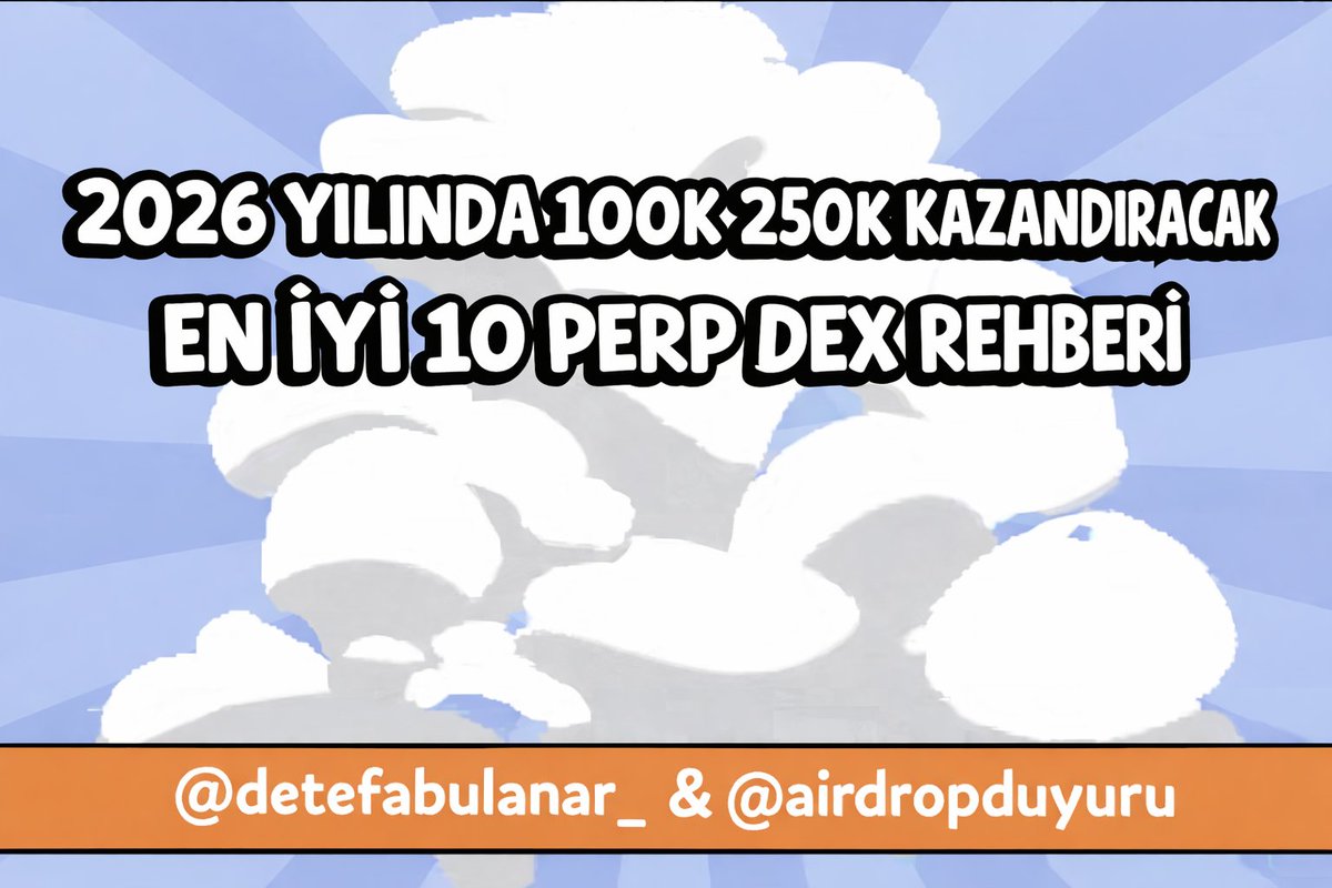 2026'DA SİZİ ZENGİN EDECEK PERP DEXLER-TOP 10

100K-250K KAZANDIRACAK EN İYİ 10 FIRSAT

1⃣ <a href="/reya_xyz/">Reya</a>: Piyasada perp dexler üzerine ahkam kesenlerin bile çoğunun <a href="/reya_xyz/">Reya</a>'daki fırsattan haberi olmadığını size söyleyebilirim.
Reya, emir girmeye gerek kalmadan grafik üstünden