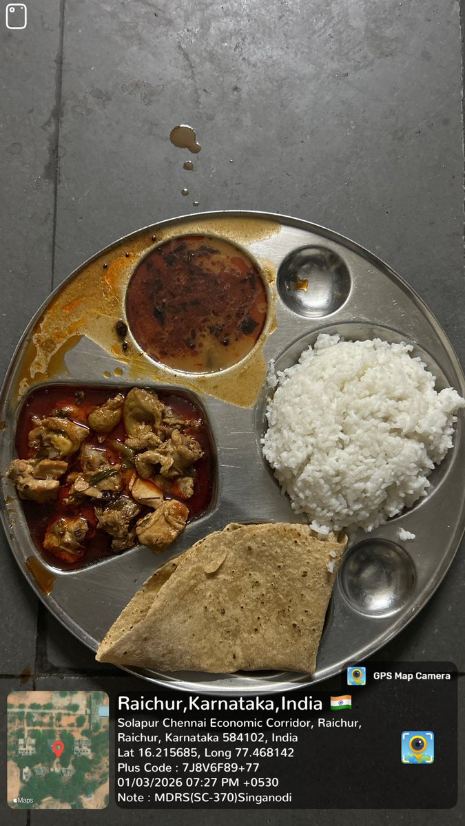 MDRSSinganodiSC's tweet photo. #SocialWelfare_Karnataka 
#SocialAudit_SWDMeals 
1/3/2026 night dinner https://t.co/sp7muCThWI