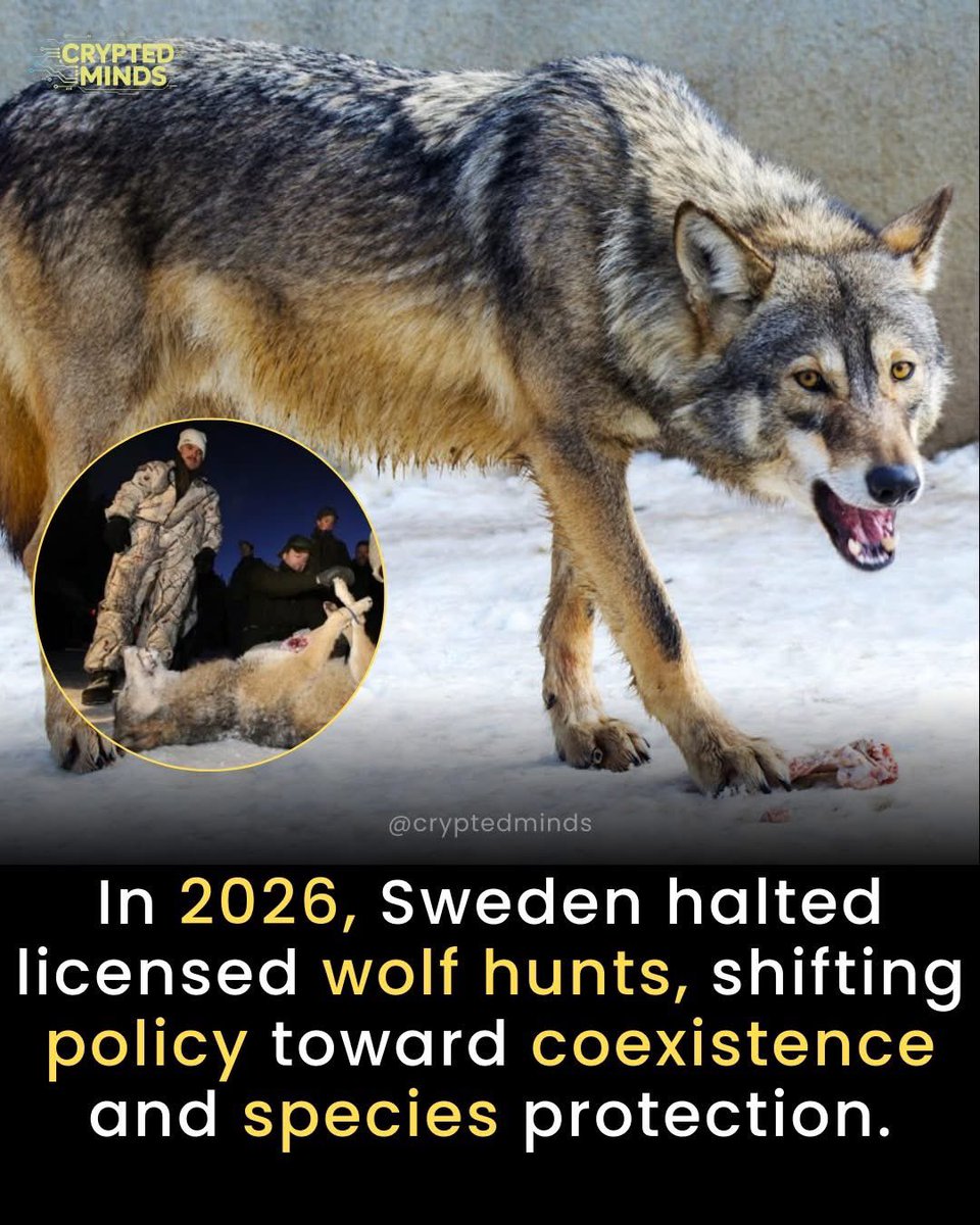 In 2026, Sweden suspended licensed wolf hunting nationwide, marking a major shift from decades of control and culling to policies emphasizing protection and coexistence. Conservationists had warned that repeated hunts were contributing to declines in an already vulnerable wolf