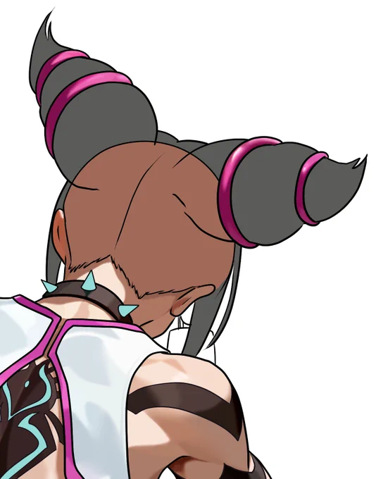 ジュリちゃん途中 後頭部はいつ描いても難しいです