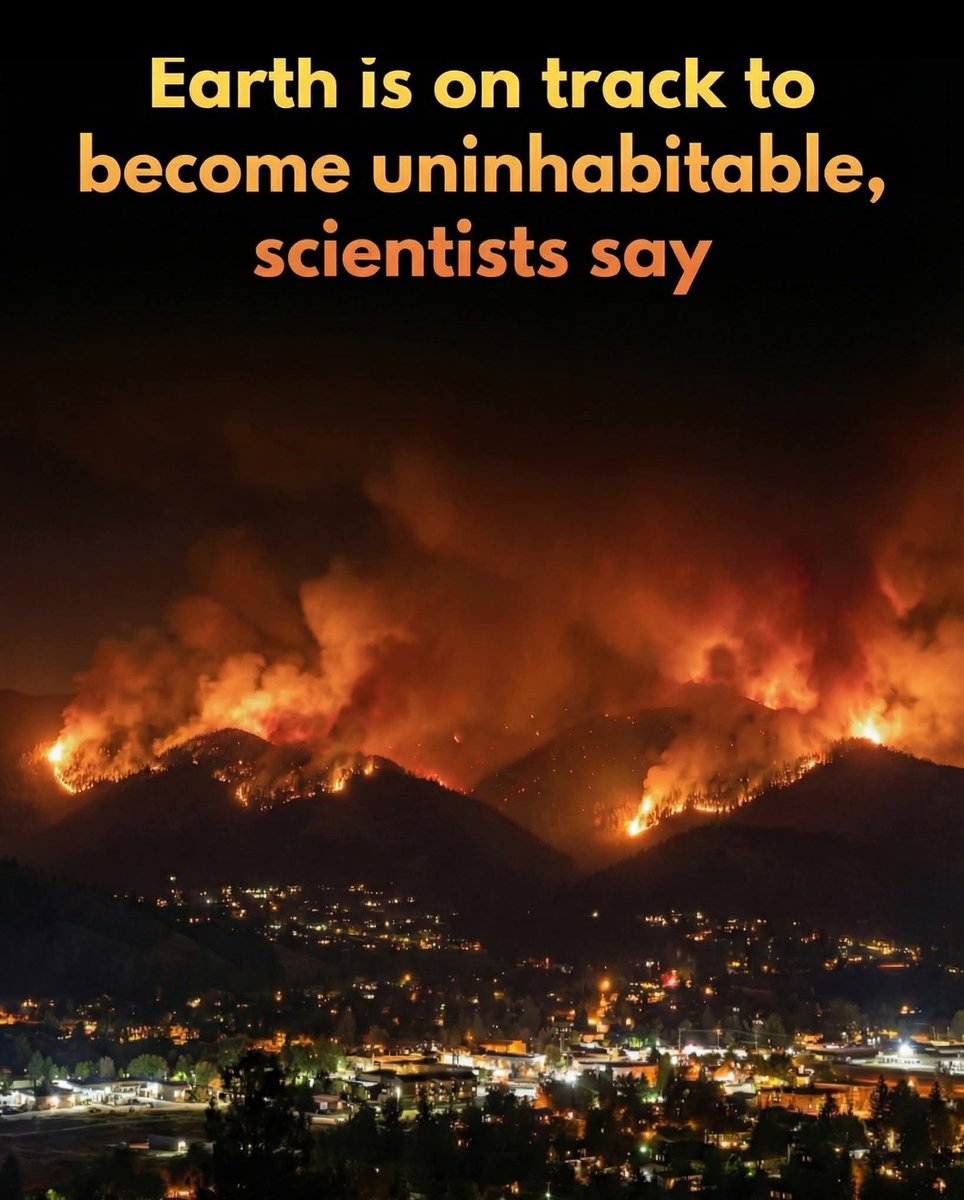 ShiningScience's tweet photo. 🚨 Scientists warn that Earth is nearing an irreversible "point of no return.”

Leading climate researchers are sounding the alarm on a "hothouse Earth" scenario, where cascading tipping points create a self-sustaining cycle of warming that cannot be stopped. Unlike the manageable temperature targets often discussed in policy circles, this trajectory involves feedback loops—such as the collapse of the Greenland ice sheet, the weakening of Atlantic ocean currents, and the dieback of the Amazon rainforest—that would lock the planet into extreme heat for thousands of years. Experts warn that even if fossil fuel emissions were eliminated tomorrow, crossing these critical thresholds would leave humanity powerless to reverse the resulting environmental chaos.

The threat is more imminent than previously understood, with temperatures already potentially higher than at any point in the last 125,000 years. While current action plans aim to limit warming to 2-3°C, scientists emphasize that such a rise would already cause society and the global economy to cease functioning as we know it. The "hothouse" state would be significantly more severe, drowning coastal cities under massive sea-level rises and abandoning the stable climate conditions that allowed human civilization to flourish over the past 11,000 years. Despite these existential risks, researchers note a dangerous lack of awareness among the public and political leaders regarding the irreversible nature of the coming shift.

source: Carrington, D. (2026). Point of no return: a hellish ‘hothouse Earth’ getting closer, scientists say. The Guardian.