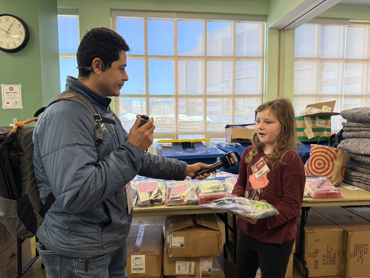 SalvationArmyMA's tweet photo. There’s something powerful about kids helping others! Meet Charlie and hear what she and her classmates did to support our Packs of Love event and @SalvationArmyUS  #DoingTheMostGood 
https://t.co/ARGwoGFYZs https://t.co/qOPumhOdfo