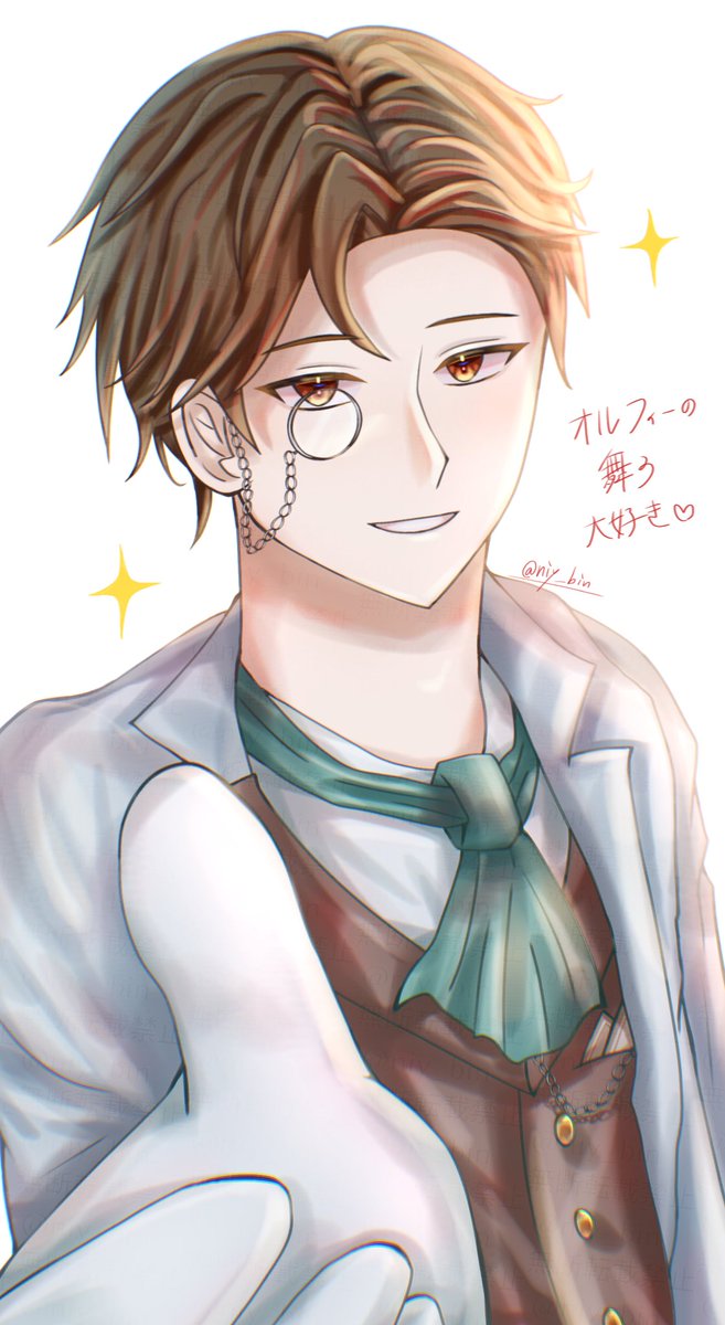 niy_bin's tweet photo. 去年　小説家の舞うが実装された時期あたりに描いたオルフェウスさん
 #第五人格イラスト  #Orpheus https://t.co/YJy00TzE20