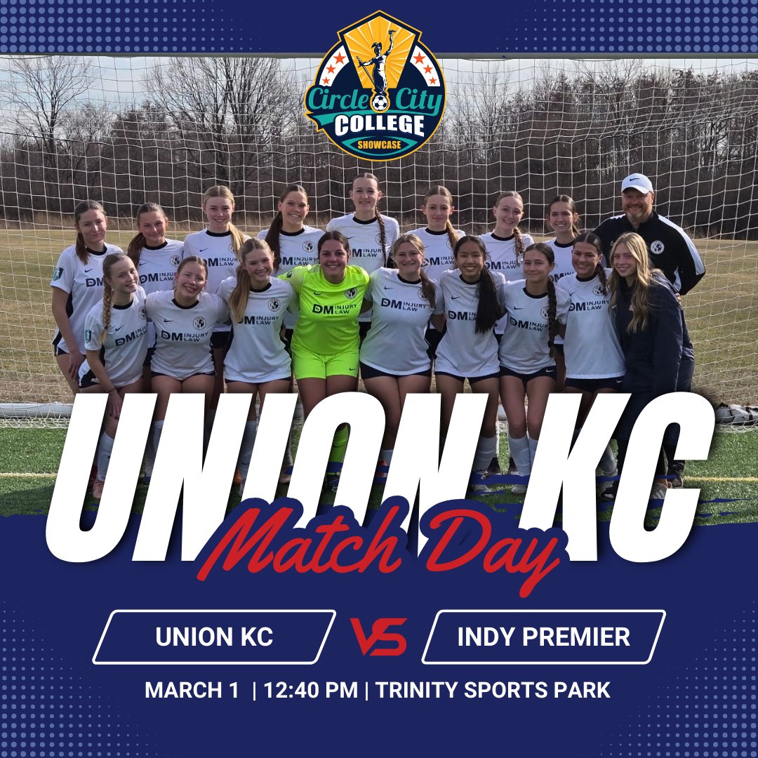 UNIONKC_ASP_09G's tweet photo. Final game of the year in the Circle City College Showcase

🆚️ Indy Premier
⏰️ 12:40 pm EST
📍 Trinity Sports Park

@unionkcsoccer @GAcademyLeague
@ImCollegeSoccer @ImYouthSoccer @HSSoccerKC  @TopDrawerSoccer @PrepSoccer https://t.co/AT9YRbchbR