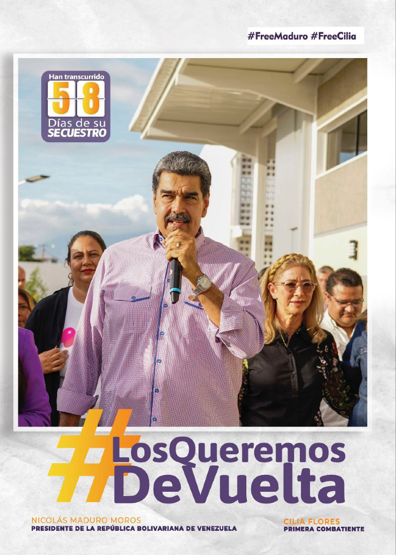 nicmaduroguerra's tweet photo. #LosQueremosDeVuelta #BringThemBack #FreeMaduro #FreeCilia 👉🏾✌🏾 https://t.co/qRnijSyK2W