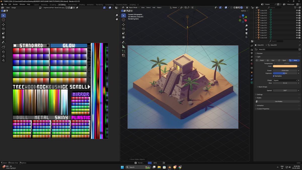Tridib_Creates's tweet photo. Still building 🏝️
Lighting + texture test phase.
#blendercommunity #3dart #workinprogress #lowpoly https://t.co/YvKhAfwqcE