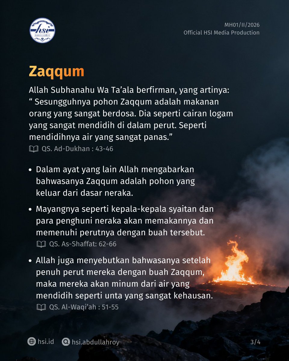 hsiabdullahroy's tweet photo. Di neraka, Allah menyebutkan makanan. Bukan untuk mengenyangkan. Bukan untuk menguatkan. Tapi sebagai bagian dari adzab. Dzari, Zakkum, dan Ghislin adalah tiga di antara makanan penduduk neraka. https://t.co/DzBhjhOEL1