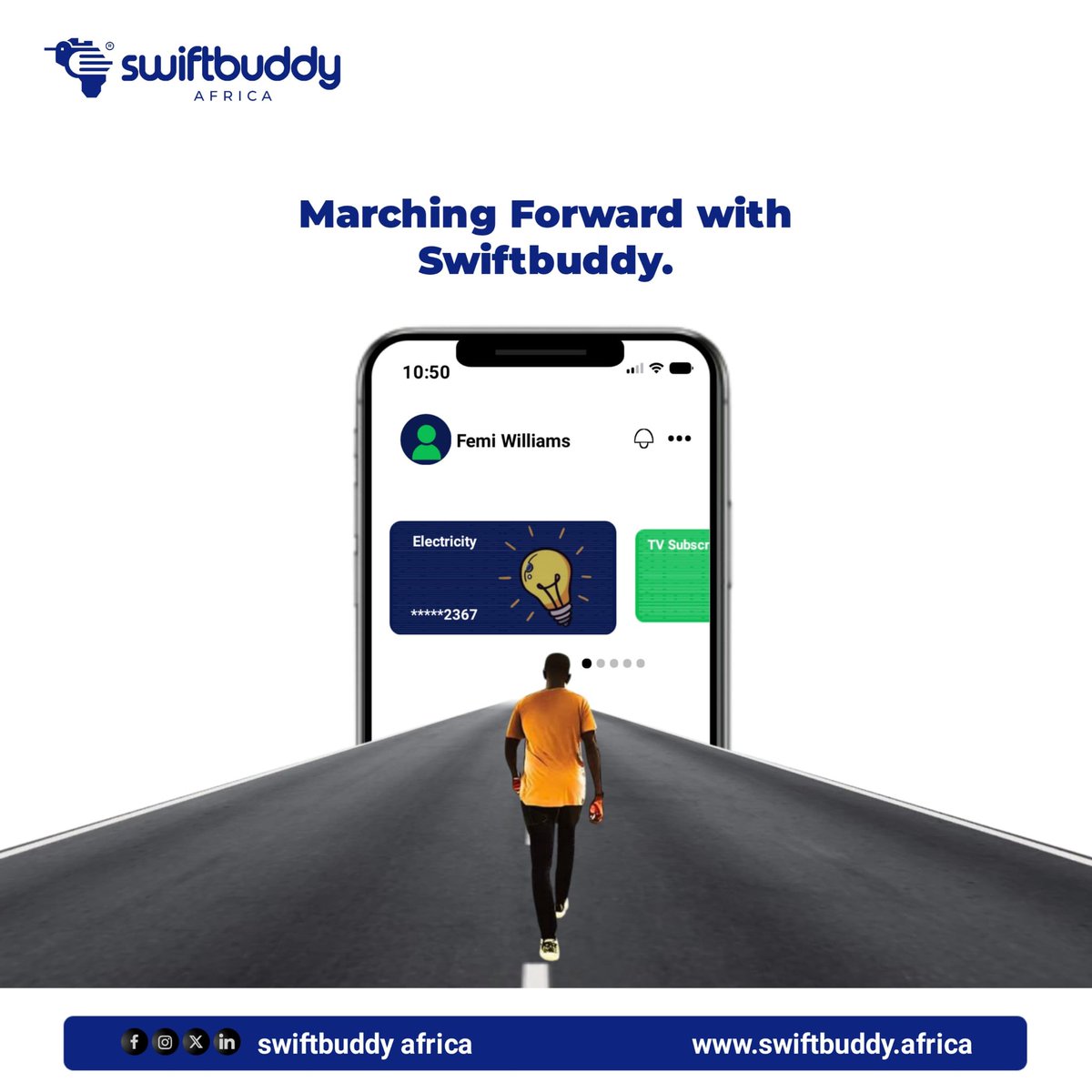 swiftbuddyNG's tweet photo. New Month. New Opportunities. Same Reliable Buddy. 

Let’s make this month count!

#swiftbuddyiscoming #happynewmonth #SwiftBuddyAfrica https://t.co/tSOrzGzRW8