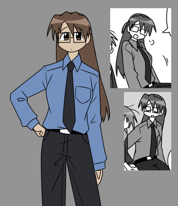 FarhanMelukis's tweet image. Azuloss Yomi's new outfit   
#Loss #AzuLoss #azumangadaioh #あずまんが大王