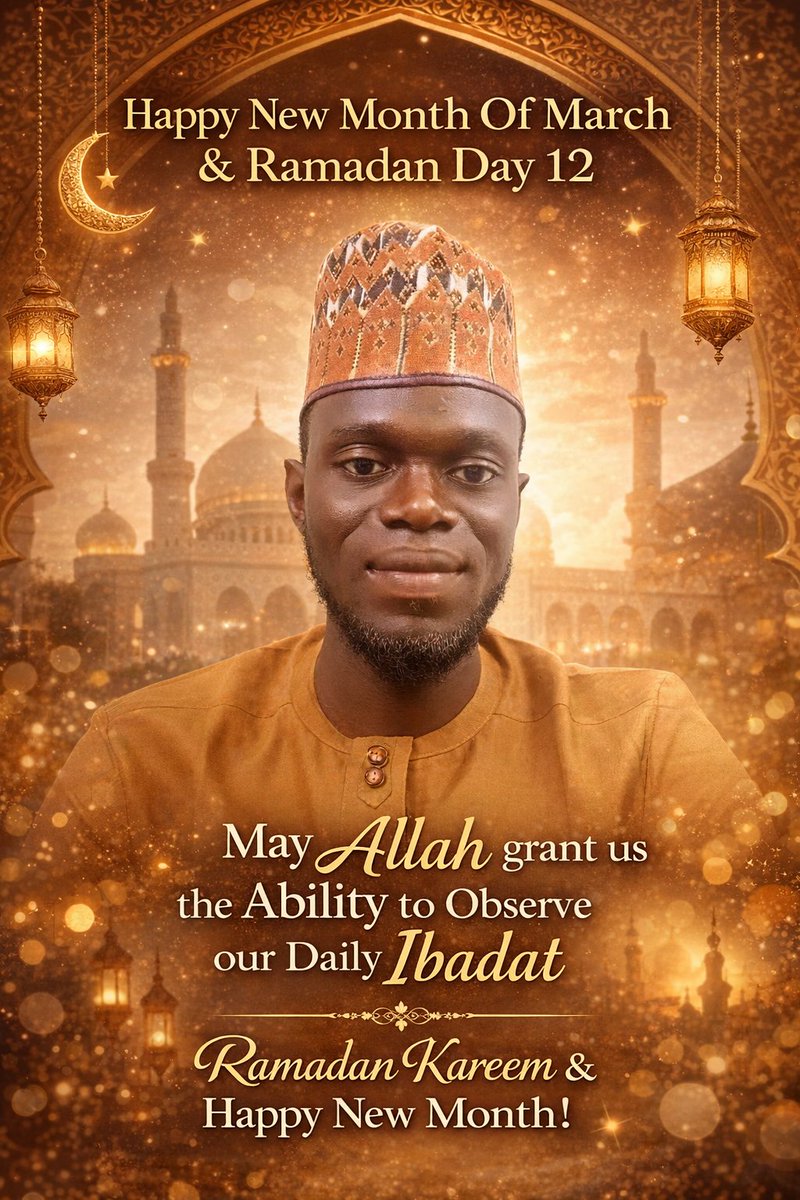 FaibashI8093's tweet photo. 🌙✨ Happy New Month of March &amp; Ramadan Day 12 ✨🌙
Alhamdulillah for witnessing a new month and the 12th day of this blessed Ramadan.

May Allah grant us the strength, sincerity, and ability to observe our daily Ibadat, accept our fasting and prayers, forgive our shortcomings, https://t.co/P7a5Vp3U5j
