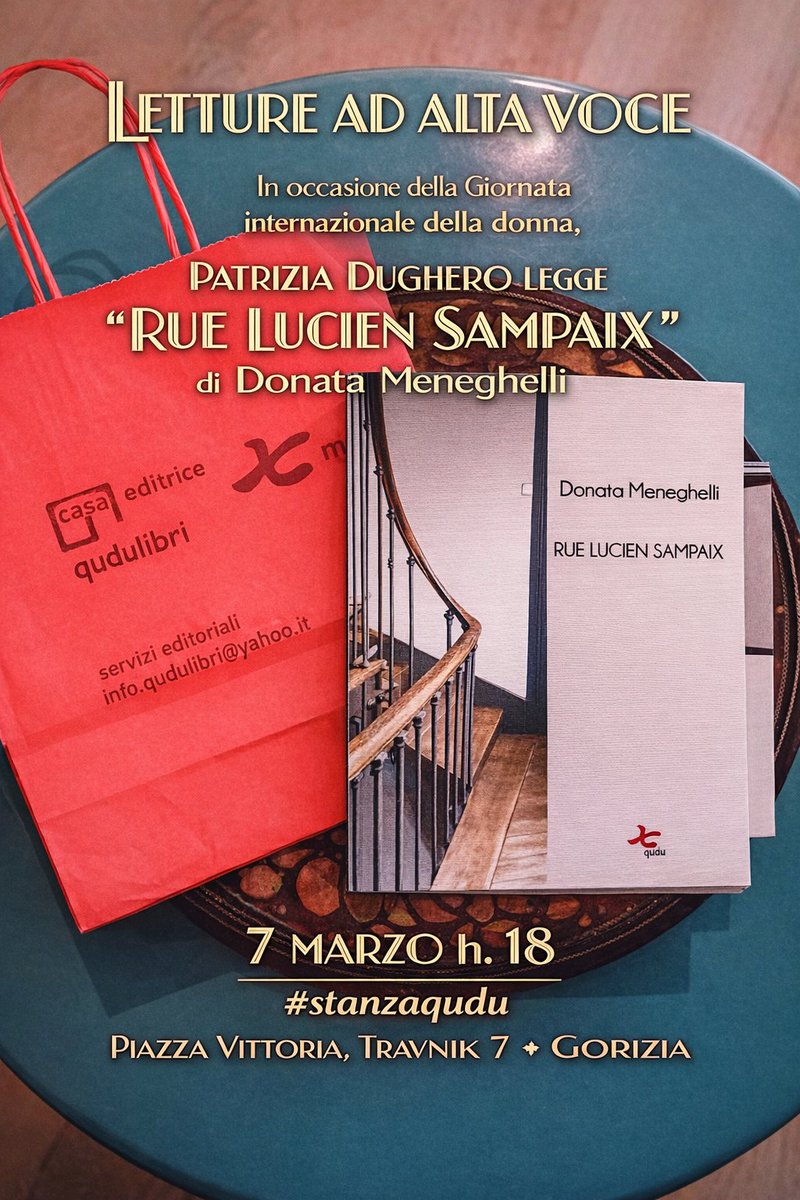 Inizia marzo colmo di presentazioni e reading, a culminare con la quarta ed. del nostro festival letterario #goriziamost 💙📚 Vi aspettiamo, lepo vabljeni! 𝗜𝗹 𝗹𝗶𝗯𝗿𝗼 𝗲̀ 𝗶𝗹 𝗿𝗲𝗴𝗮𝗹𝗼 𝗺𝗶𝗴𝗹𝗶𝗼𝗿𝗲 𝗰𝗵𝗲 𝗰𝗶 𝘀𝗶𝗮! 𝗞𝗻𝗷𝗶𝗴𝗮, 𝗻𝗮𝗷𝗹𝗲𝗽𝘀‌𝗲 𝗱𝗮𝗿𝗶𝗹𝗼!