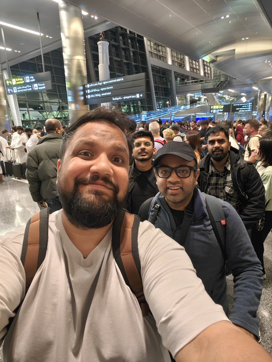 This is an appreciation post for <a href="/qatarairways/">Qatar Airways</a> and <a href="/HIAQatar/">Hamad Int'l Airport</a>. 

- Food coupons were distributed to everyone at the airport. You could just redeem them at the food court. For all meals, no less. 

- We had decided to stay at the lounge until the airspace opened. In fact, we went