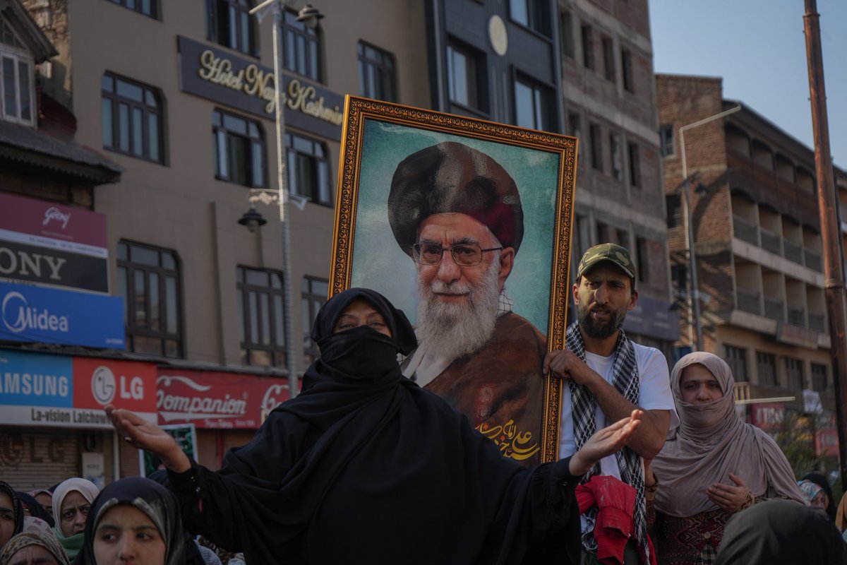 Shia Muslims gather at the city centre during a protest march, mourning and chanting anti-U.S. and anti-Israel slogans after reports that Iran’s Supreme Leader Ayatollah Ali Khamenei was killed in joint U.S.–Israeli strikes on March 1, 2026.

Photos: <a href="/Sameerhussain95/">Sameer Hussain</a>