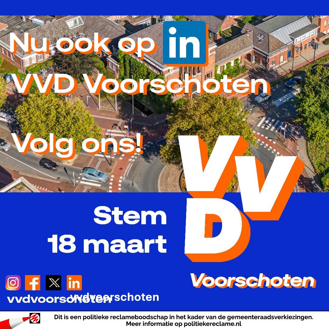 VVDVoorschoten's tweet photo. Je vindt ons nu ook hier https://t.co/SOCeTbRWTg https://t.co/vrRxGO8aBt