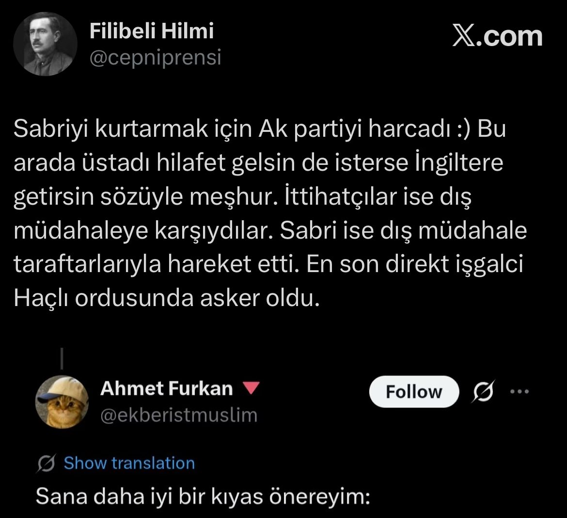 📒Yeni başlayanlar için Neo İttihatçı kılavuzu

Konuyu Mısıroğlu’na getirmek = “Başkalarını tekfir ettiğim fiilleri benim putlarım da yapmış. Arşivi döşeyerek gösterdiler. İnkar edemiyorum ama üste çıkmak zorundayım” diyorsan bu kartı kullan