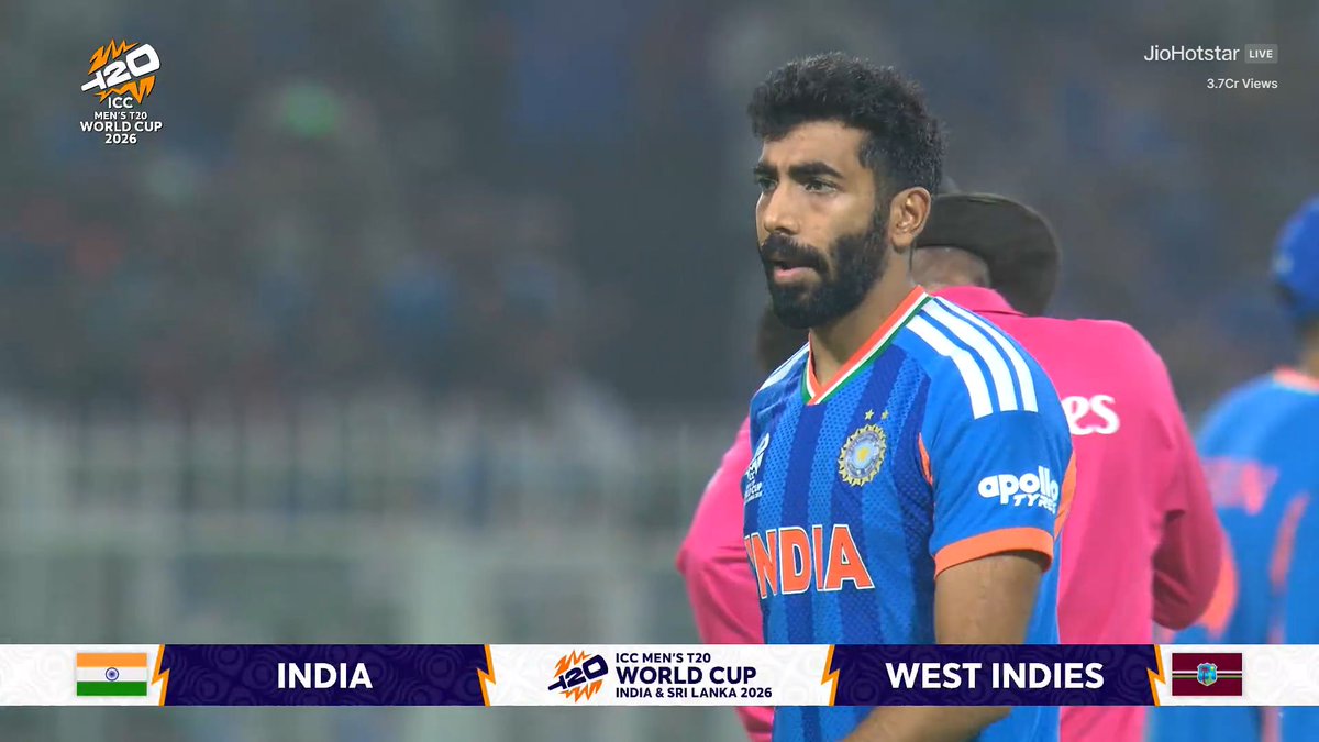 Boommm Booomm🔥
This is bumrahhhhh 😭

#INDvsWI #T20WorldCup2026
#bumrah