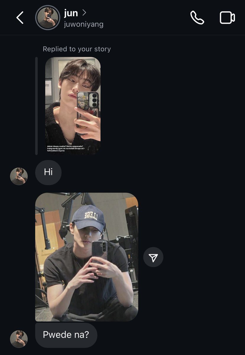 suniarchy's tweet photo. one tweet #sunwon au 

“dubai chewy cookie? ilocos empanada?” 

sn: may biceps po https://t.co/nYzKUnMXah