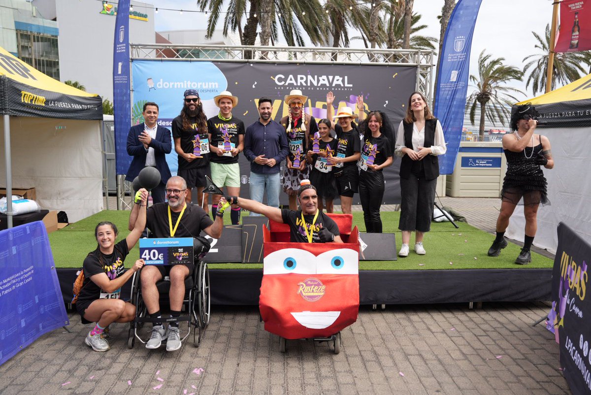 lpacarnaval's tweet photo. Viudas a la carrera

Y en un carnaval inclusivo, no faltaron participantes con movilidad reducida: Juan Carlos García del Rosario y Christian Rodríguez Cabrera también rozaron la meta con honores y para ellos hubo premios

https://t.co/iXzmDRIpUn https://t.co/LhMCxEXizH