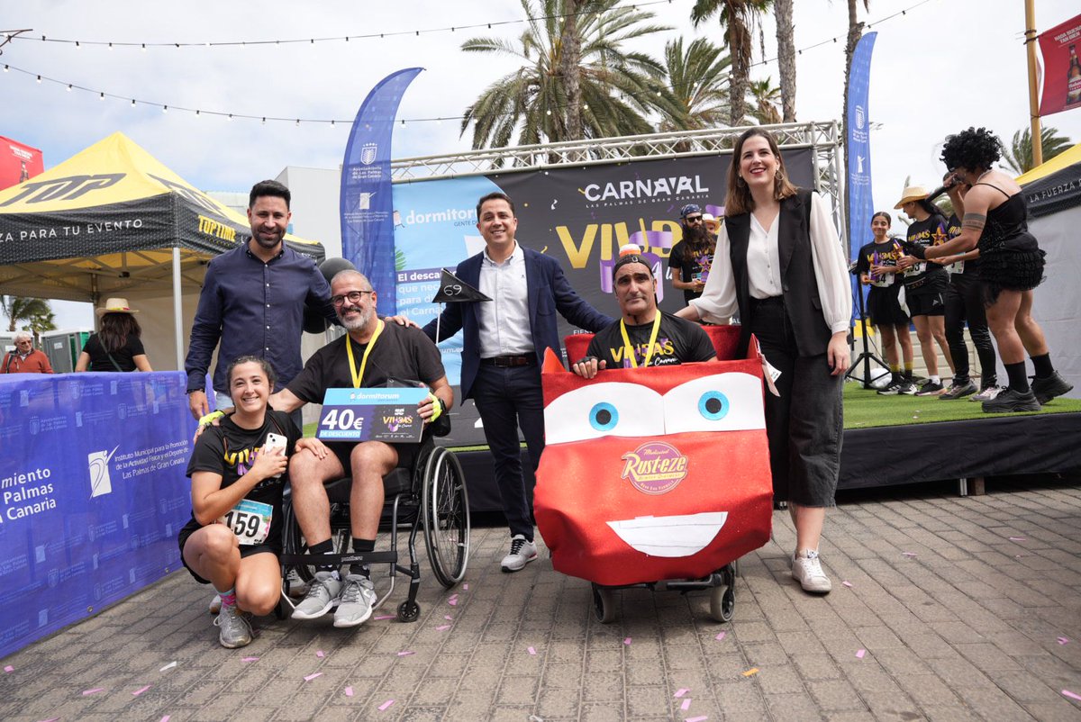 lpacarnaval's tweet photo. Viudas a la carrera

Y en un carnaval inclusivo, no faltaron participantes con movilidad reducida: Juan Carlos García del Rosario y Christian Rodríguez Cabrera también rozaron la meta con honores y para ellos hubo premios

https://t.co/iXzmDRIpUn https://t.co/LhMCxEXizH