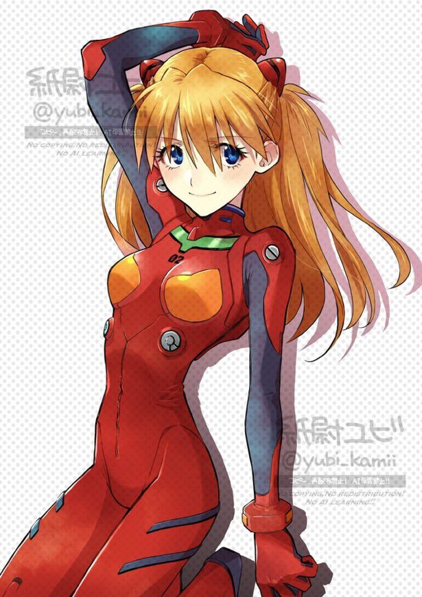 惣流・アスカ・ラングレー(エヴァンゲリオン) 「#繋がらなくていいから俺のアスカ・ラングレーを見てくれ」|紙尉ユビ🥮BOOTHで通販やってるよのイラスト
