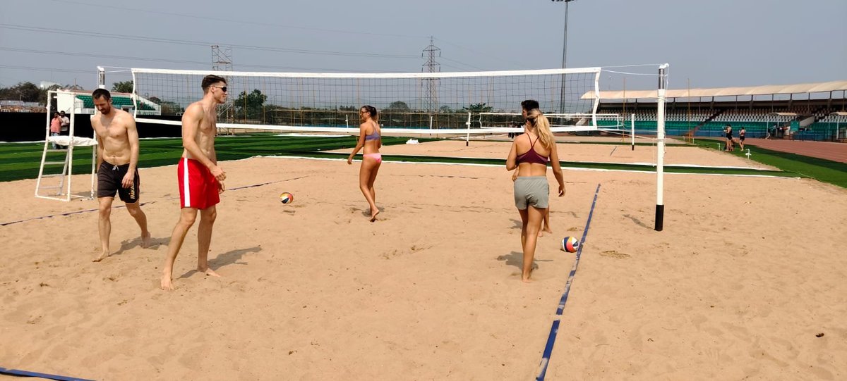 achyuta_samanta's tweet photo. The courts are ready. The sand is set. From the 4th onwards, the FIVB World Beach Volleyball Championship 2026 begins at KIIT University.

For the first time in India, a Beach Volleyball World Championship is being hosted inside a university campus. Our Dutee Chand Athletics Stadium has been transformed and is fully prepared to welcome players from across the world. The teams have already started arriving, and the excitement is building with every passing day.
 
When we bring the world to Odisha, we do it with care, discipline and responsibility. My best wishes to all the athletes, officials and our dedicated teams who are working tirelessly to make this championship memorable.