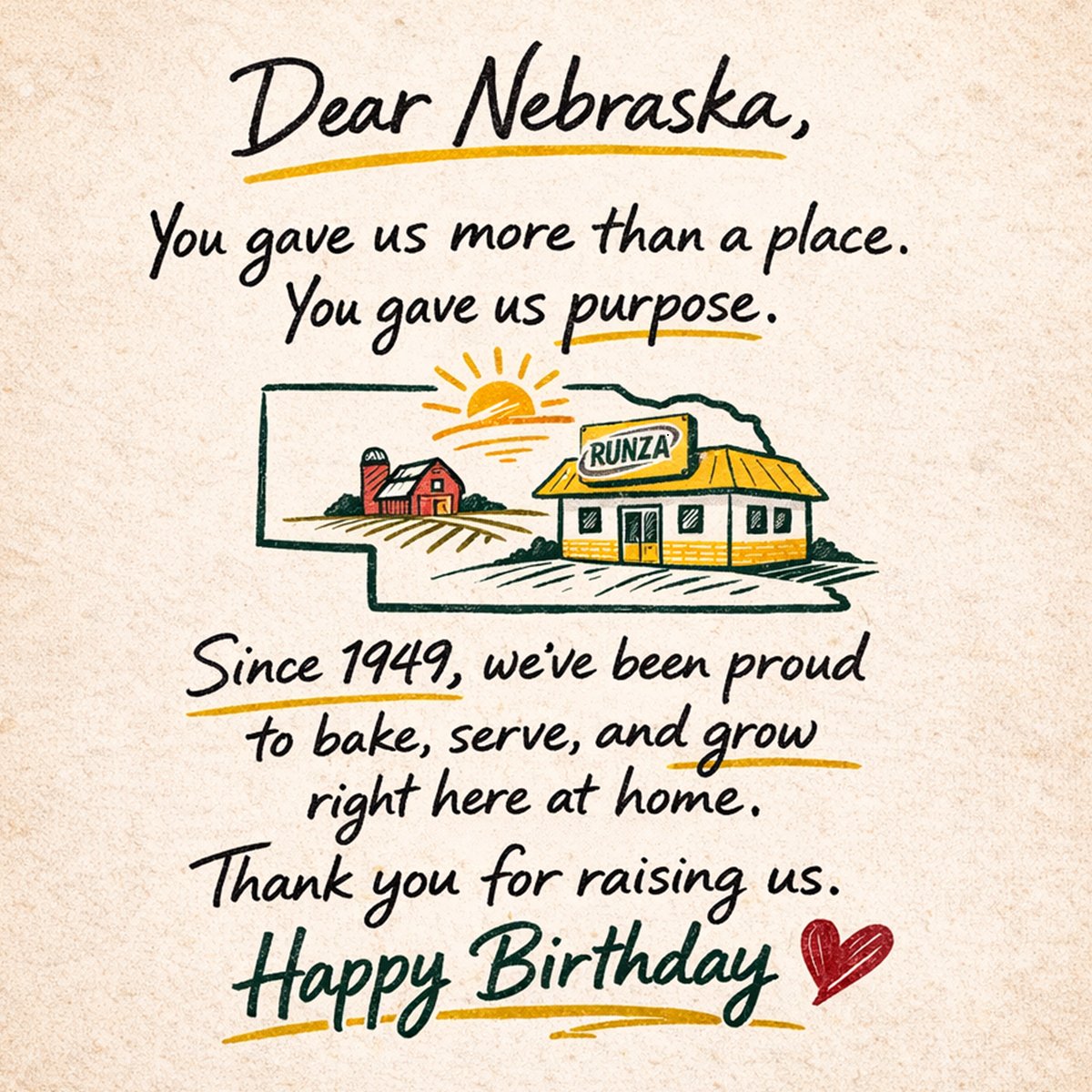 Runza Restaurants tweet media