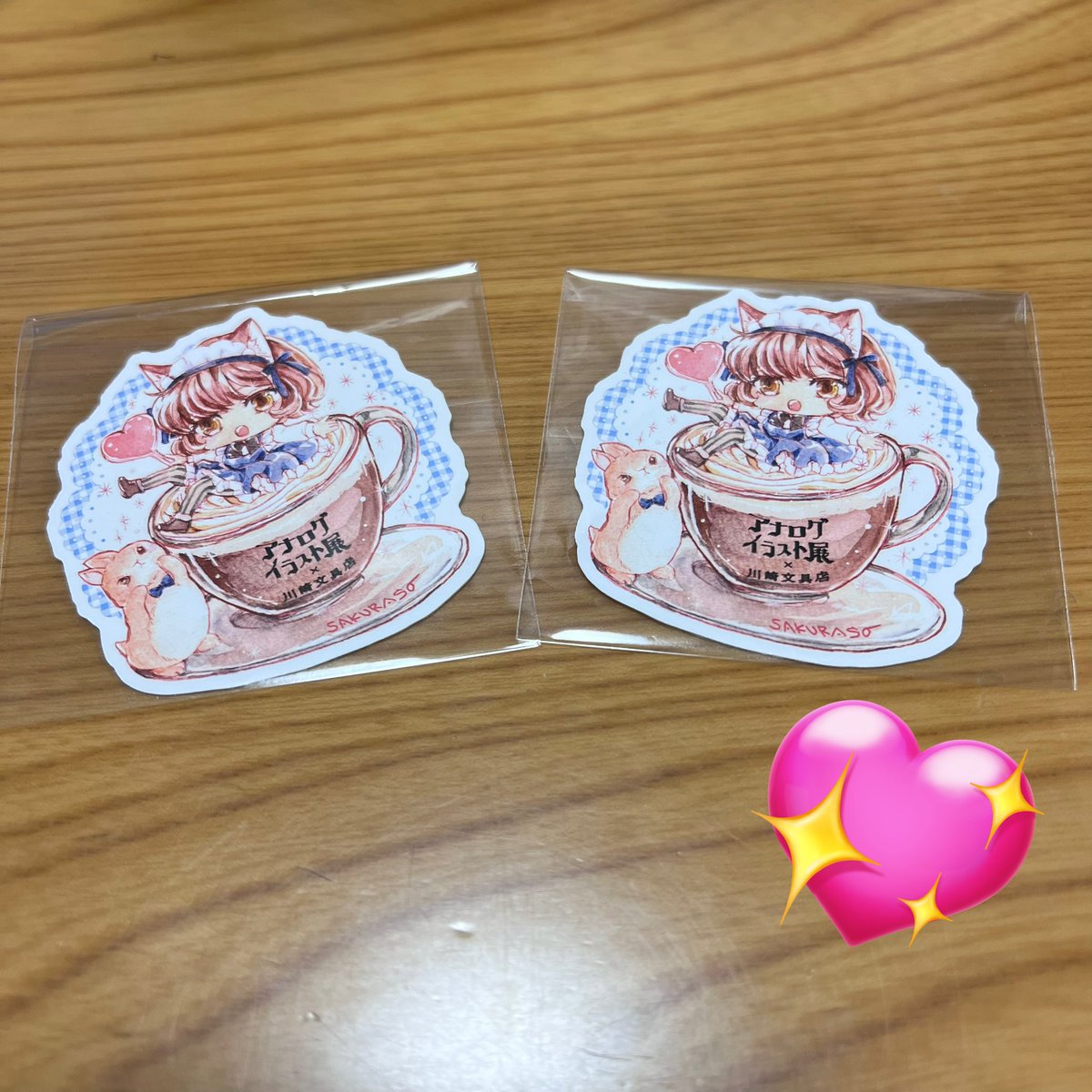 アナログイラスト展 #川崎文具店 お邪魔させていただきサインカード