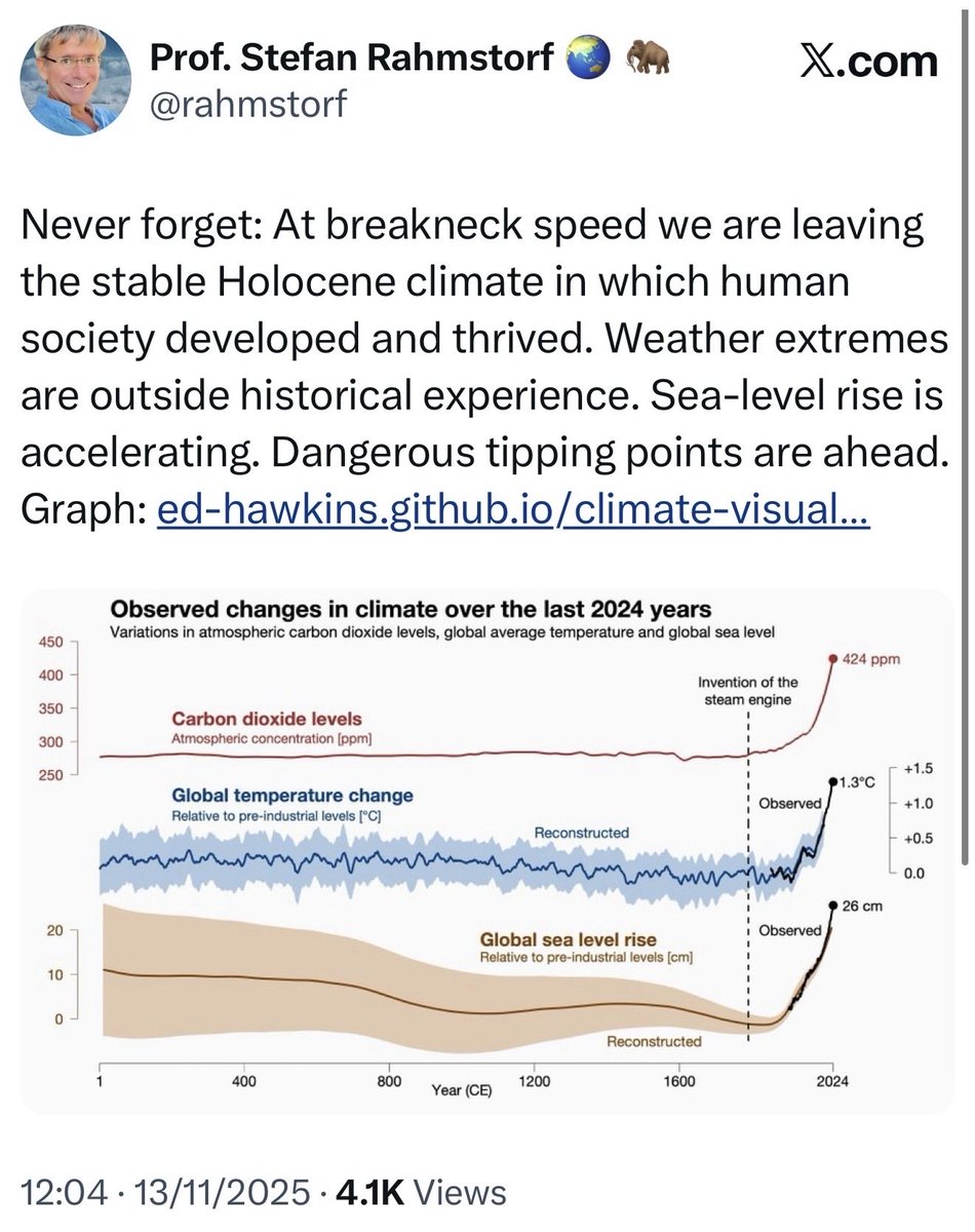 We’ve been encouraged to treat the world like a theme park for the last 40 years, that it just exists for us to have fun in and do whatever we want.  Told to believe greed is good and only money and paying as little tax as possible matters.  A major wake up call is happening.