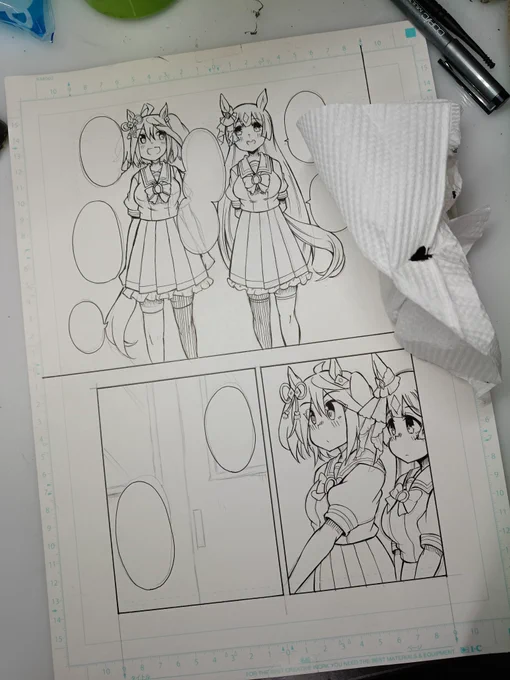 先週日曜のコミティアから帰ってきて1週間、ようやく描けるまでに回復! 