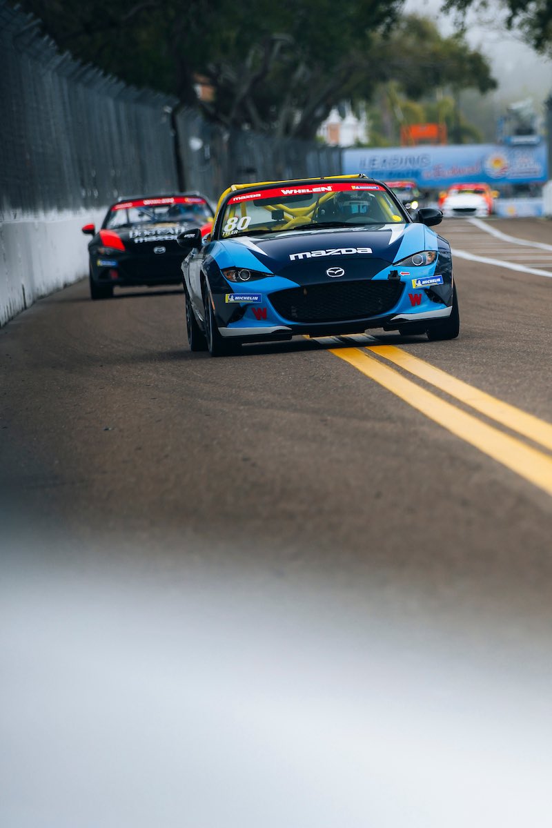 SheaRacing's tweet image. Race 2: 4 PM ET youtube.com/live/wB1yv7QZB… #BSIBuilt @MazdaMX5Cup