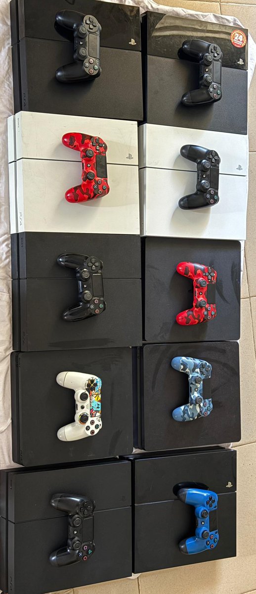 abdool_moh's tweet photo. BONANZA! Our 3rd batch of 50 foreign used PlayStations just landed in Nigeria from Europe. 

Clean foreign used PlayStations, 
40k cheaper than Nigerian price.

PlayStation 4:

Fat    180k
Slim  200k

20 consoles sold already 
Buy &amp; save over 40k.
Nationwide Delivery 🎮 🇳🇬 https://t.co/DcrKPaoOqC