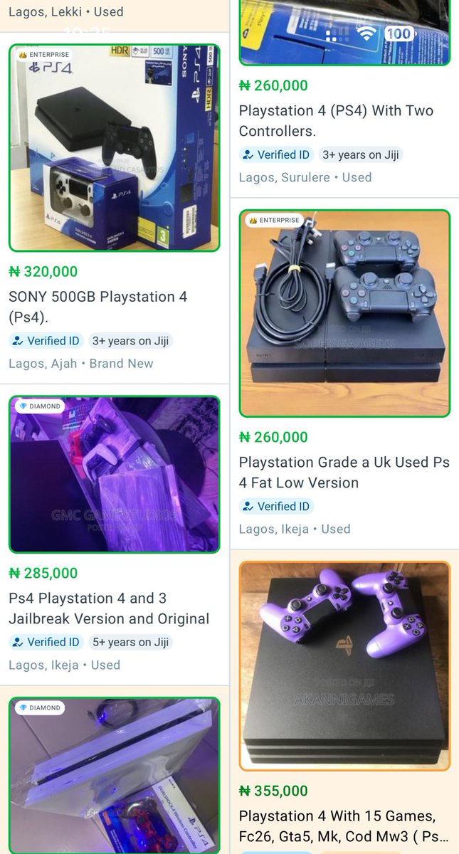 abdool_moh's tweet photo. BONANZA! Our 3rd batch of 50 foreign used PlayStations just landed in Nigeria from Europe. 

Clean foreign used PlayStations, 
40k cheaper than Nigerian price.

PlayStation 4:

Fat    180k
Slim  200k

20 consoles sold already 
Buy &amp; save over 40k.
Nationwide Delivery 🎮 🇳🇬 https://t.co/DcrKPaoOqC