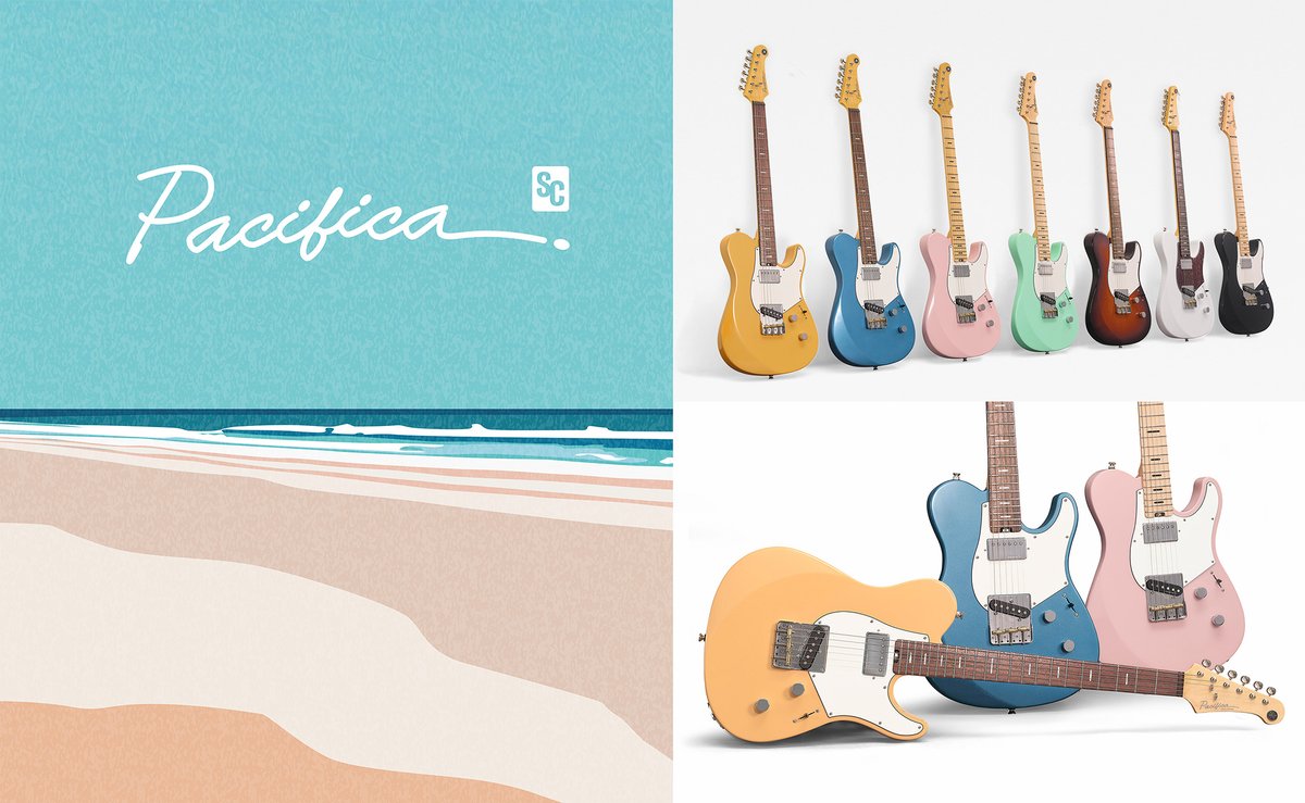 風が春らしくなってきました🌸今週は3月5日発売予定のPacificaSCシリーズから スタート！カリフォルニアの海岸をイメージさせる爽やかなカラーバリエーションです✨

#月曜の朝 #週のスタート #PacificaSC #ヤマハ