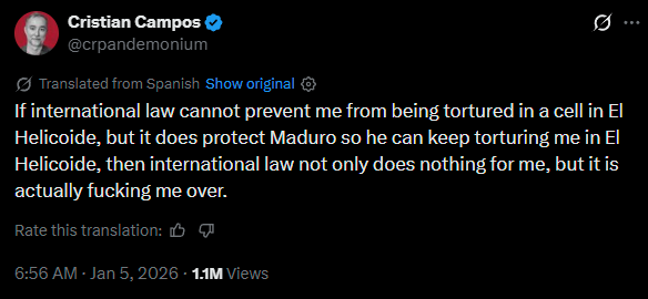 This post was about Venezuela, but applies here too: