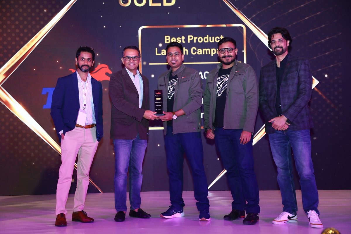 shivam_mah90's tweet image. The TVS #ApacheRTX has won Best Product Launch Campaign at the e4m Automotive Marketing Awards 2.0 - a true testament to our journey from #GritToGlory

This campaign wasn’t just about a launch; it was about redefining ambition &amp;amp; pushing boundaries.
#e4mAwards #AutomotiveMarketing