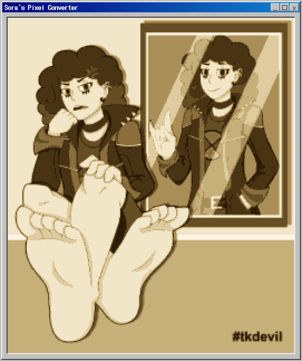 MaryTKDevil's tweet photo. Me dio curiosidad usar este programa~
https://t.co/BHi2QnfMt3👈
Créditos a ⭐️Ameniwa⭐️ quien es artista y quien creó el programa 🥂
#tkdevil #pixelart #footfetısh #fanart https://t.co/jYbRF68ALO