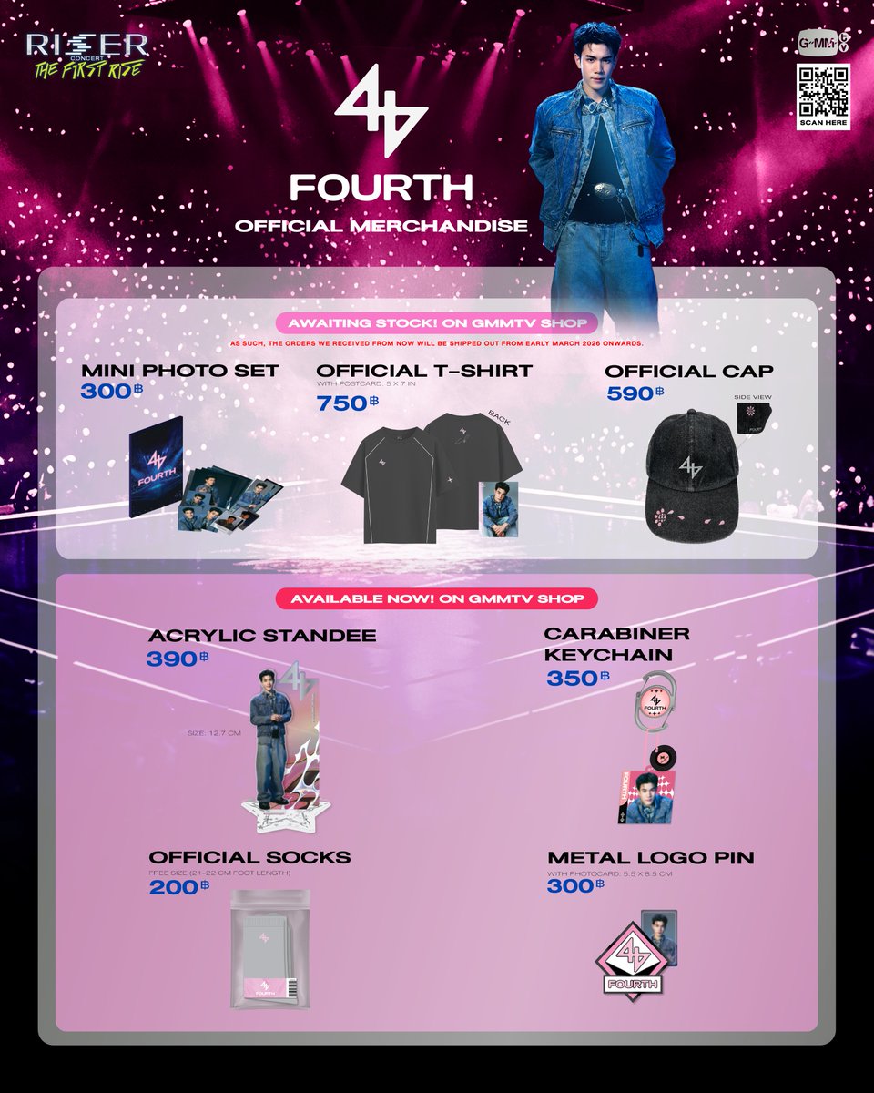FOURTH OFFICIAL MERCHANDISE จากงาน RISER CONCERT : THE FIRST RISE เหมาะ ...