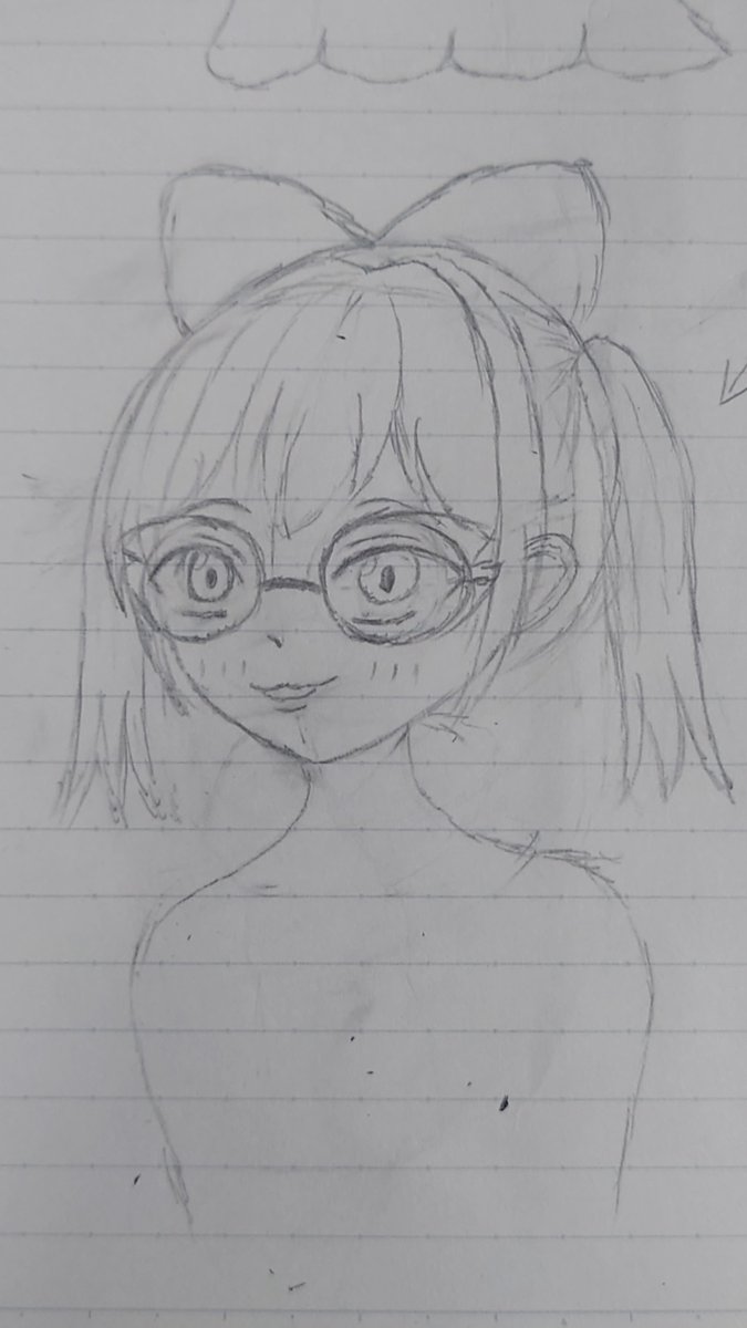 とりあえず顔は描けたけど、服装どうしようか悩ましい… 