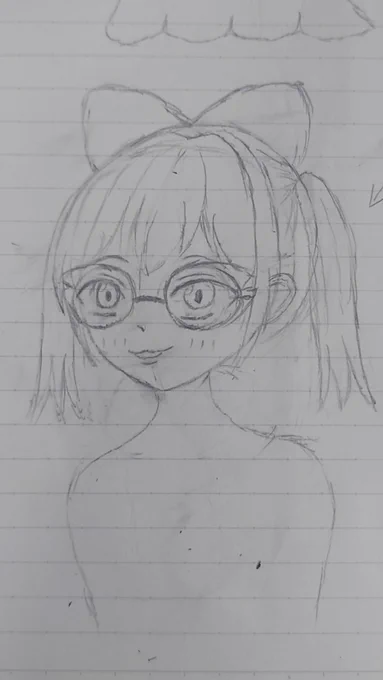 とりあえず顔は描けたけど、服装どうしようか悩ましい… 