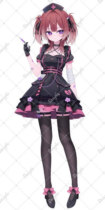 【お仕事】 BUBBLE所属、雫月蔌衣様のモデルイラストと衣装デザインを担当させていただきました!