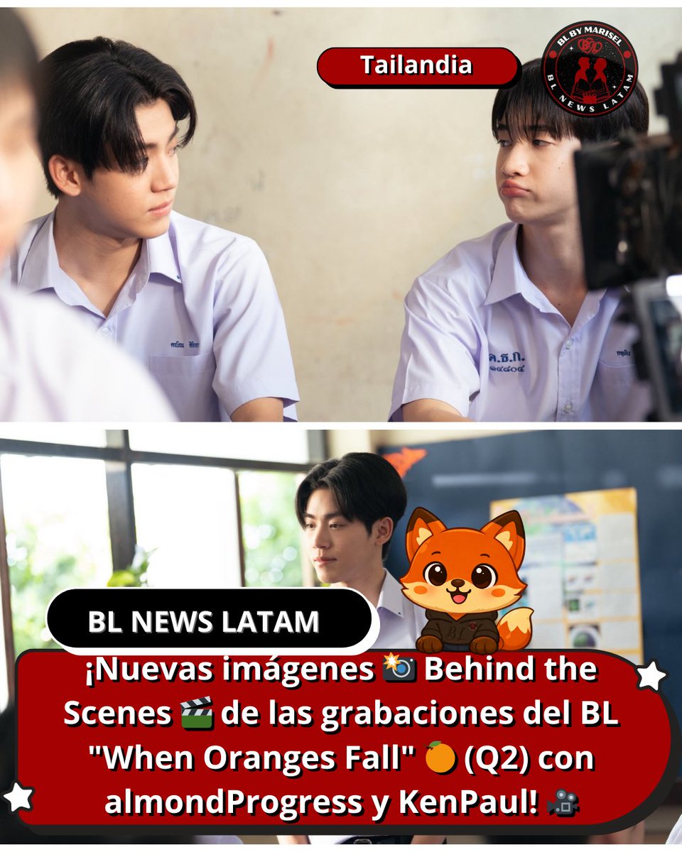 BLNEWSLATAM's tweet photo. ¡Nuevas imágenes de When Oranges Fall! 🎬🍊
¡Fotos Behind the Scenes 🎥 del rodaje (Q2) con almondProgress y KenPaul! 🎞️✨
#WhenOrangesFall #WhenOrangesFallQ2 #almondProgress #KenPaul #BLNEWSLATAM
https://t.co/sGKCWCxvNq https://t.co/0JPTsVLiIf